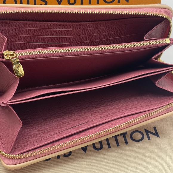 Louis Vuitton Jacquard Denim Monogram Long Round Zippy Wallet Limited Edition - Picture 15 of 16